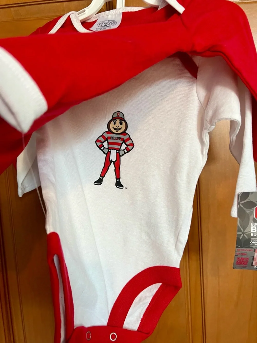 Ohio State Buckeyes 2 Pack Long-Sleeve Infant Bodysuits